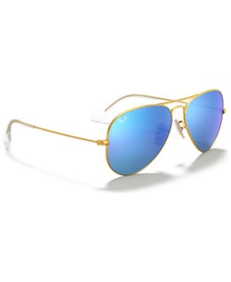 ray ban mirrored aviator sunglasses