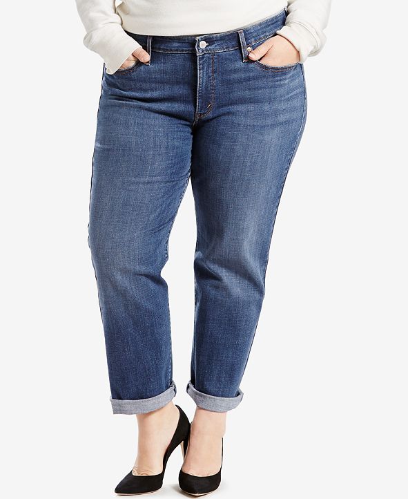 levi's plus size boyfriend jeans