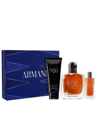 Armani, 3 шт. Подарочный набор парфюмерной воды и геля для душа Stronger With You Intense, без цвета