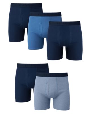 Мужские трусы-боксеры Hanes Ultimate Stretch-Fit, 5 упаковок, multi