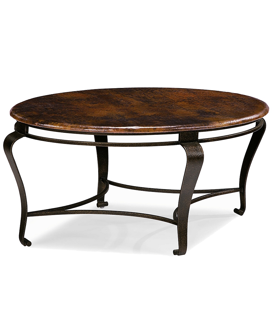    Clark Copper Oval Coffee Table  