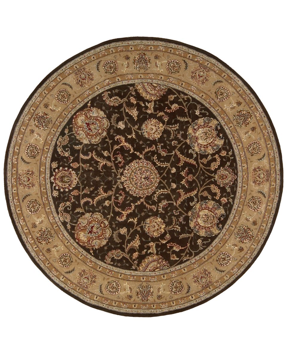 Couristan Rugs, Everest Isfahan Black Round   Rugs