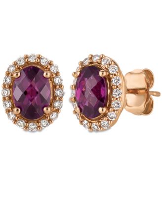 macys garnet earrings