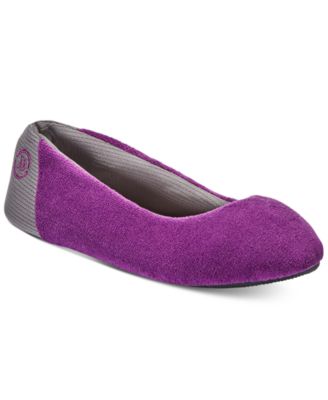 purple isotoner slippers