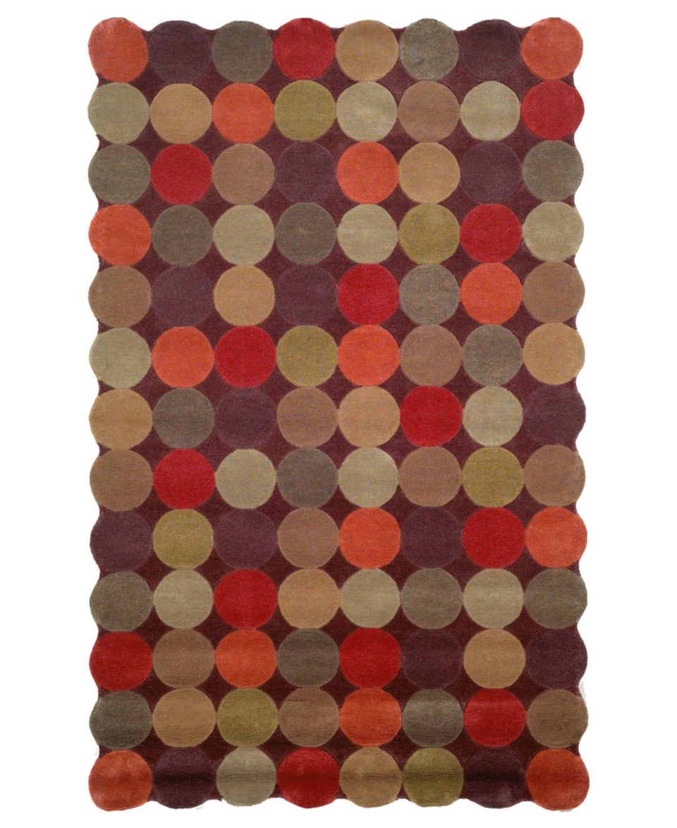 Liora Manné Rugs, Amalfi 1958/19 Circles Teak   Rugs