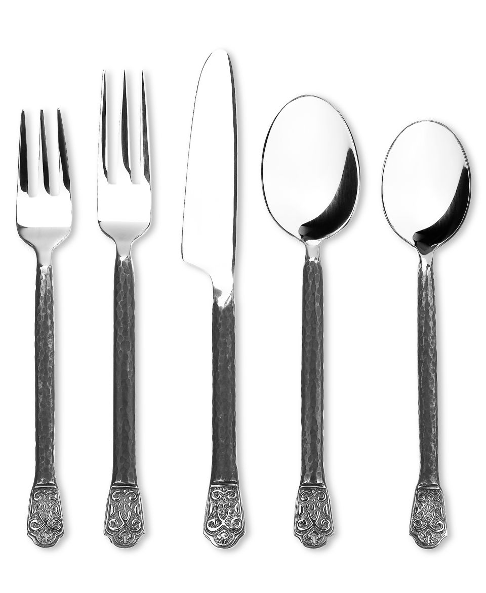 Oneida Flatware 18/10, Romano Black 5 Piece Place Setting   Flatware