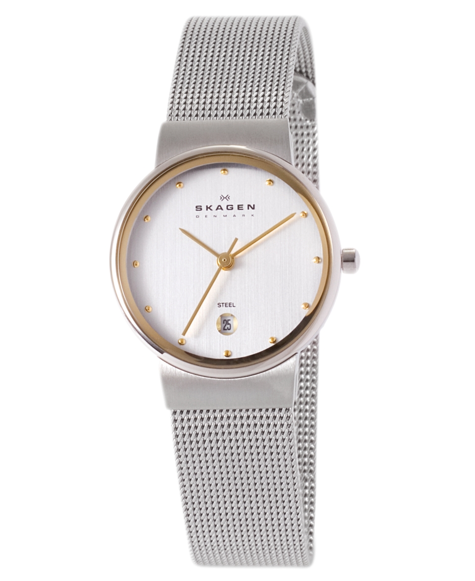 Skagen Denmark Watch, Womens Stainless Steel Bracelet 355SGSC