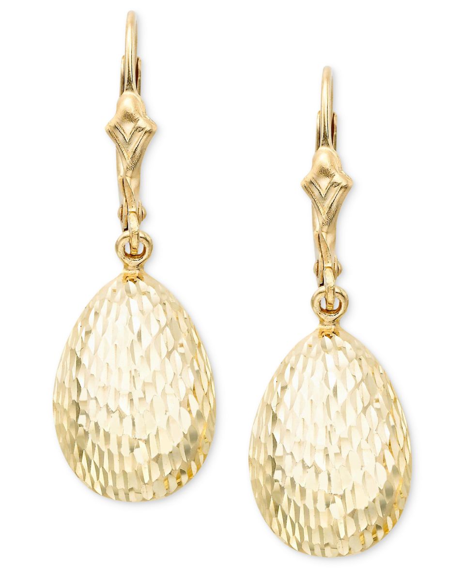 14k Gold Earrings, Oval Etruscan   Earrings   Jewelry & Watches