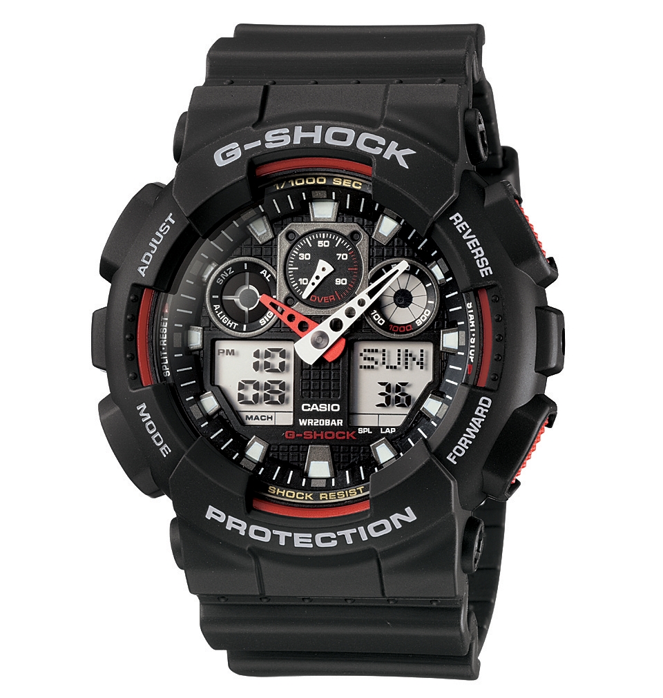 G Shock Mens Analog Digital Black Resin Strap Watch GA100 1A4   Watches   Jewelry & Watches