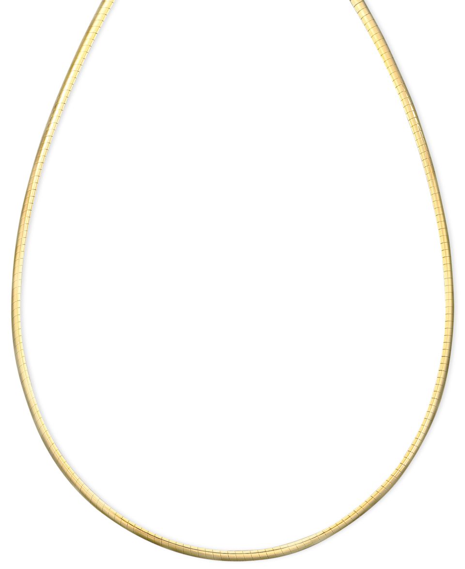 14k Gold Necklace, 18 Omega Collar   Necklaces   Jewelry & Watches