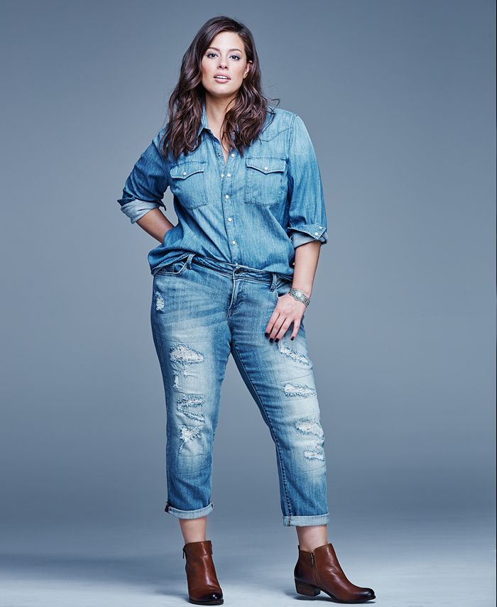 Lucky Brand Jeans Trendy Plus Size Ripped Boyfriend Jeans & Reviews