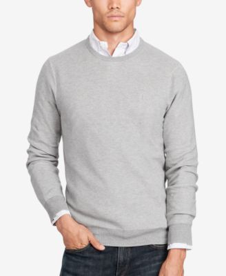 men's polo crew neck sweaters