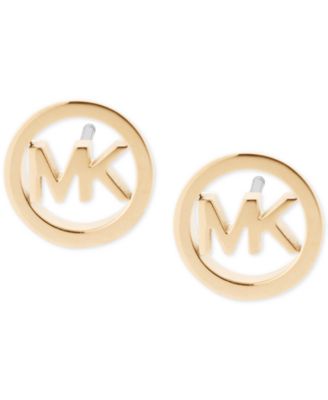 michael kors logo earrings