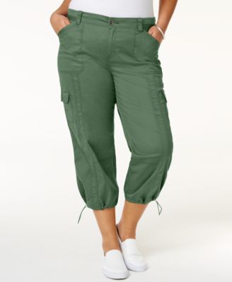 Style \u0026 Co Plus Size Capri Cargo Pants 