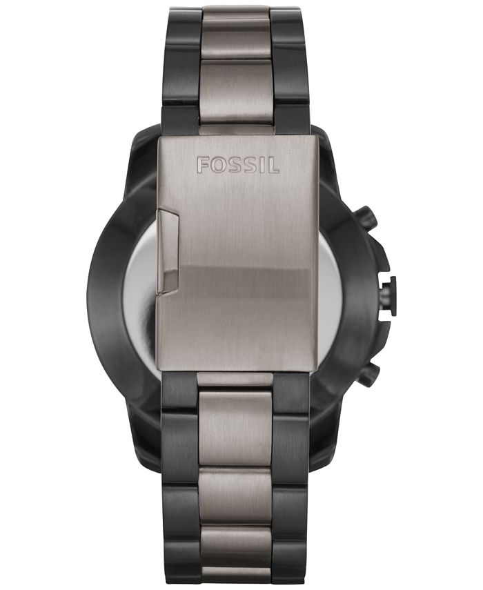 fossil q men's machine steel bracelet hybrid smart watch
