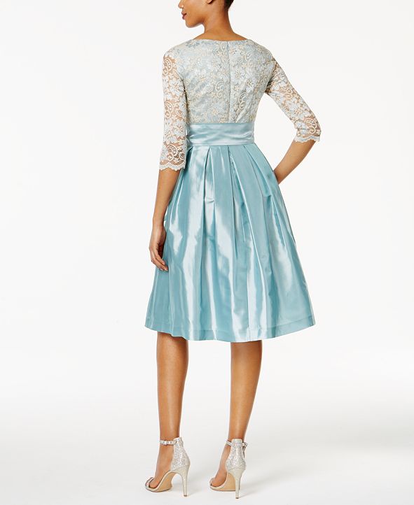Jessica Howard Lace Taffeta Fit & Flare Dress & Reviews - Dresses ...