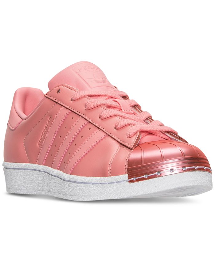 adidas superstar metal toe pink