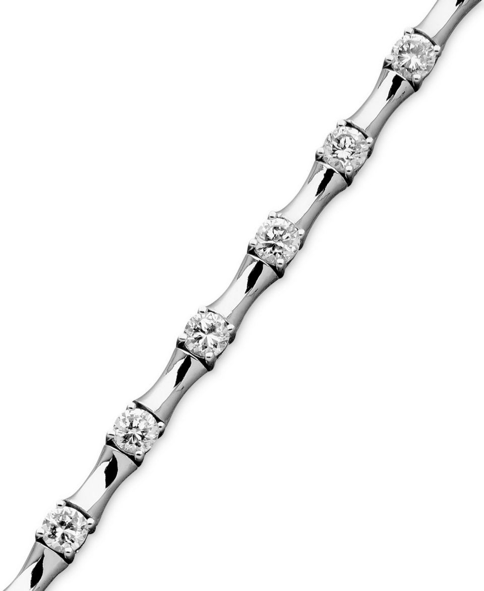 CRISLU Bracelet, Platinum Over Sterling Silver Cubic Zirconia Bracelet