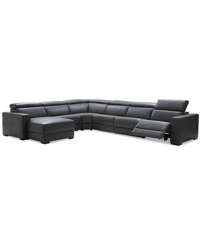 Nevio 6 Pc Leather Sectional Sofa Reviews - Sofa Design Ideas