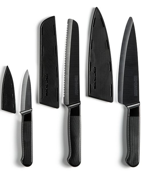 Kitchenaid 3 Pc Ceramic Cutlery Set Reviews Cutlery Knives Kitchen Macy S