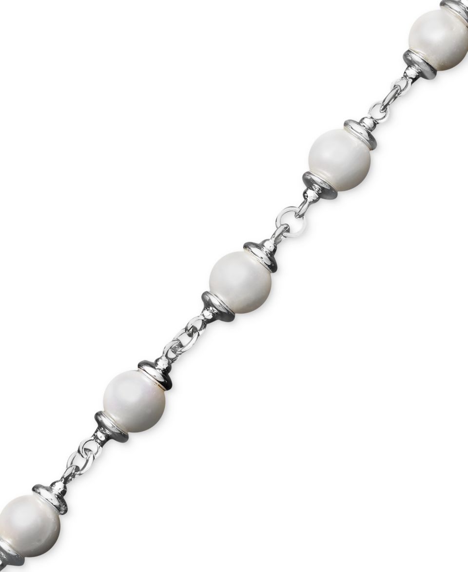 Pearl Bracelet, Sterling Silver Cultured Freshwater Pearl (8 9mm) and
