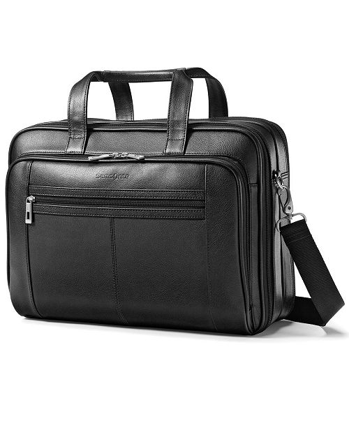 Samsonite Leather Checkpoint Friendly Laptop Briefcase Reviews Laptop Bags Briefcases Luggage Macy S