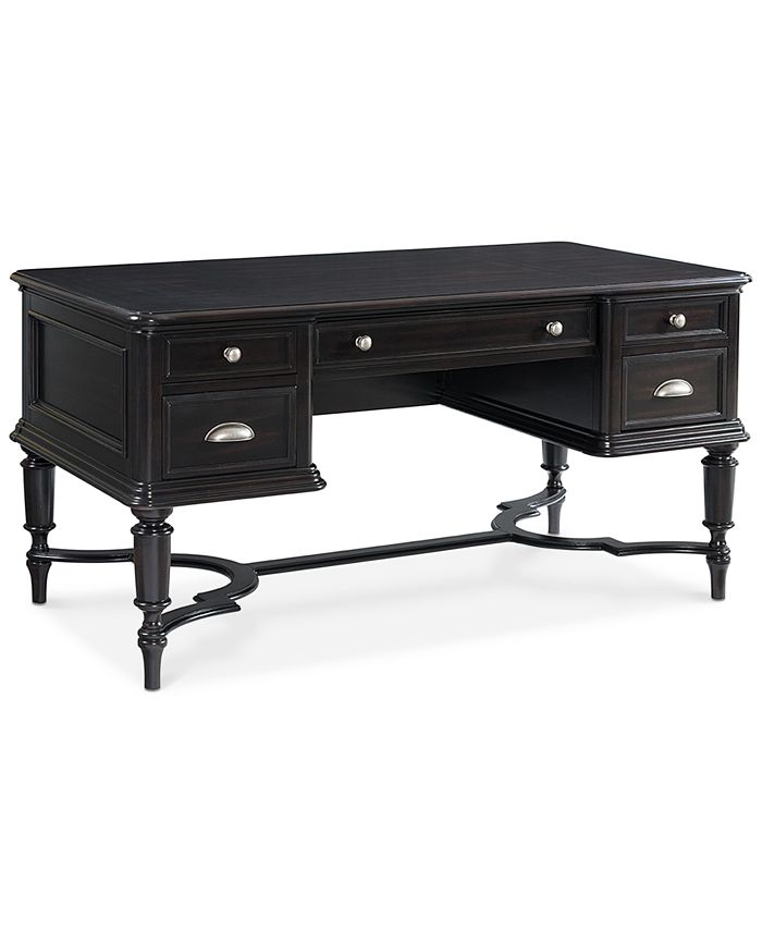 Furniture Clinton Hill Ebony Home Office Writing Desk & Reviews Furniture Macy's