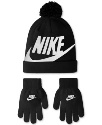 nike gloves and beanie