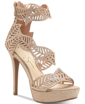 jessica simpson gold sandals