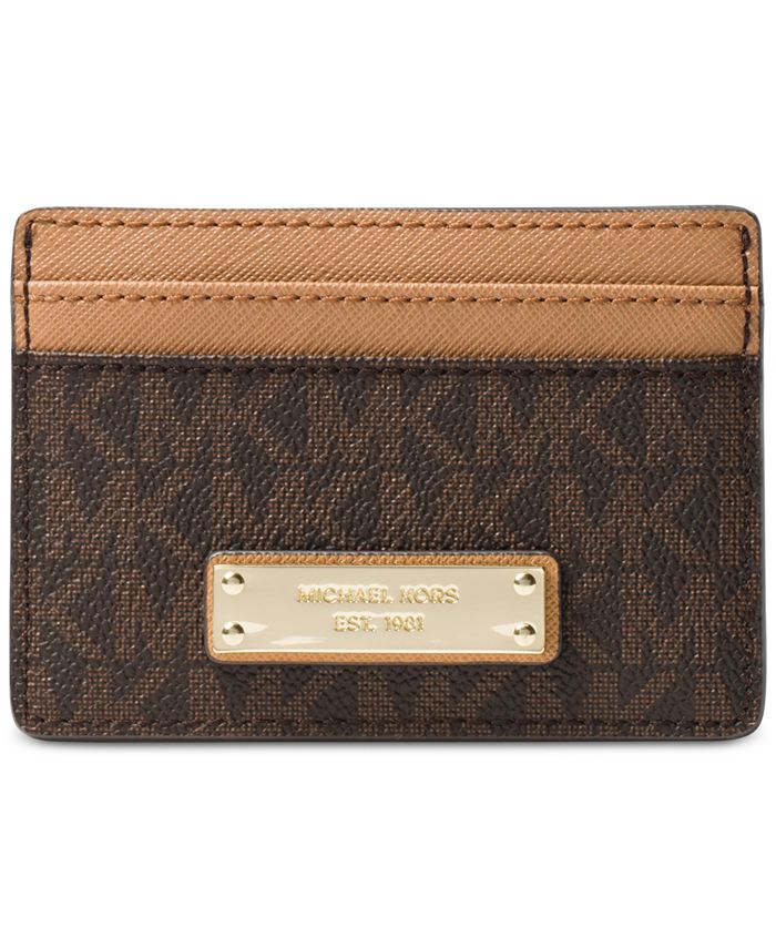 Michael Kors Signature Card Holder & Reviews - Handbags & Accessories ...