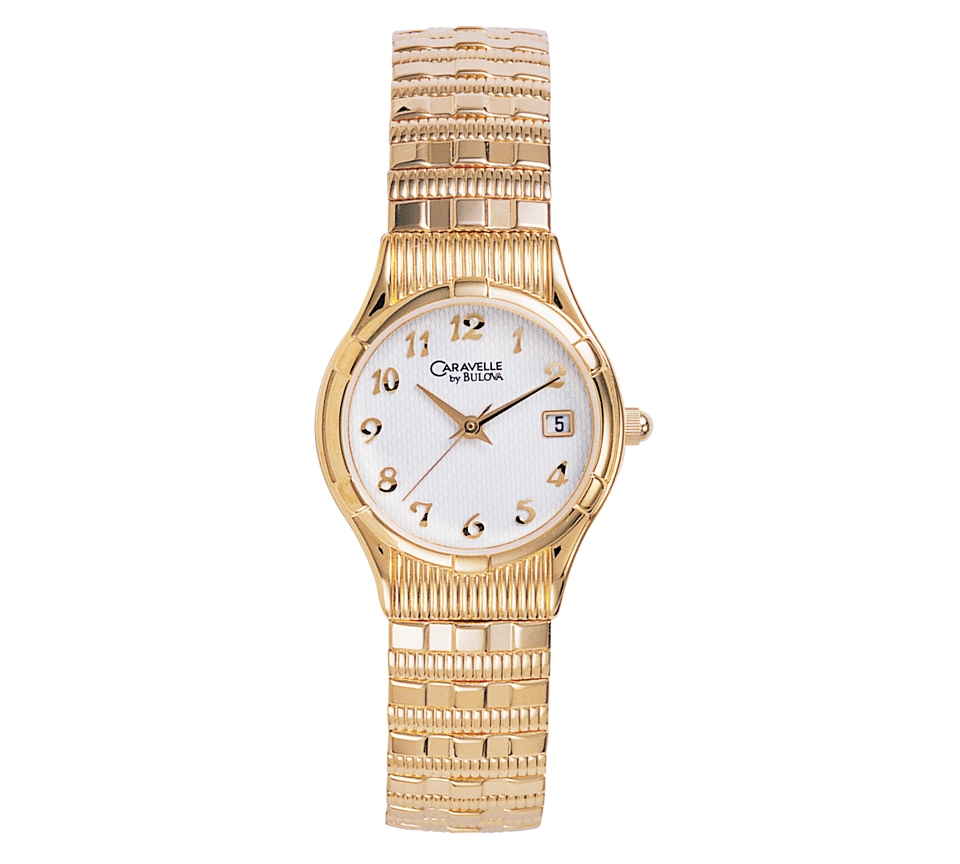 Caravelle by Bulova Watch, Womens Gold Plated Stainless Steel