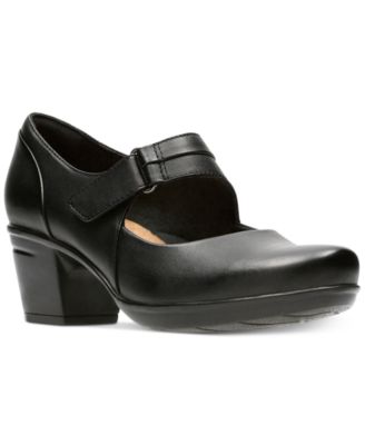 clarks black mary jane shoes
