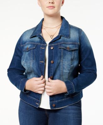 macys plus size jean jacket