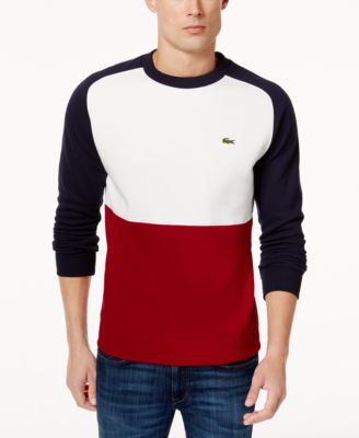 lacoste block sweatshirt