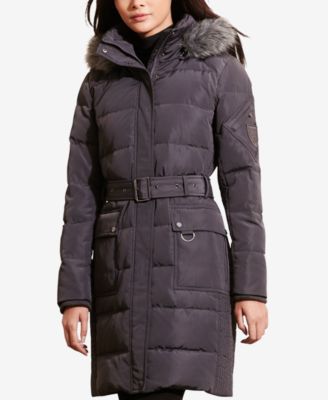 ralph lauren fur hooded coat