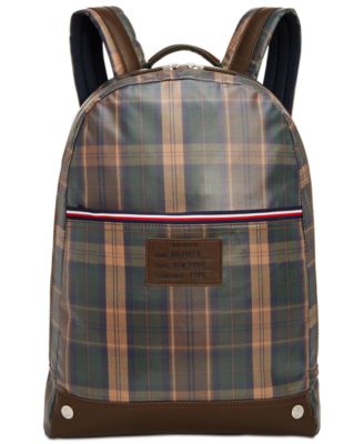 tommy hilfiger checkered backpack