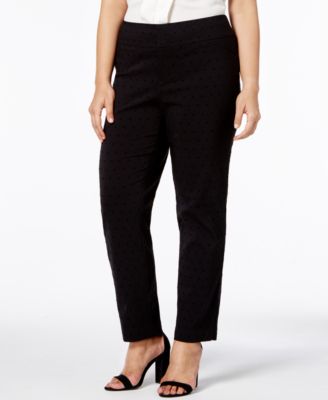 ponte knit plus size pants