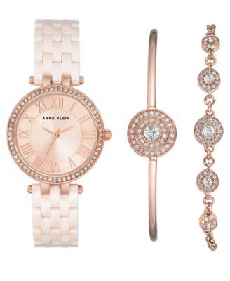 anne klein watch and bracelet set