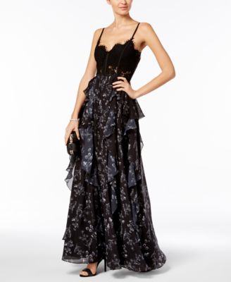 fame and partners black lace dress