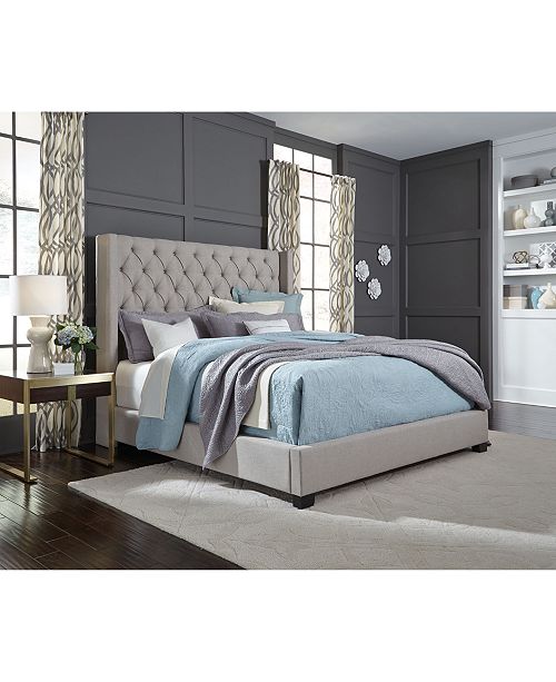 Furniture Monroe Ii Upholstered King Bed Created For Macy S Reviews Furniture Macy S