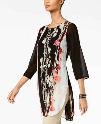 macys alfani tunic tops