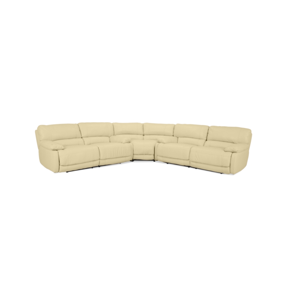   Leather Sectional Sofa, Power Motion 3 Piece (Sofa, Wedge and Sofa