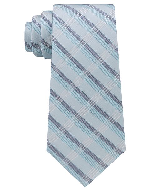 Calvin Klein Men S Creme Plaid Tie Reviews Ties Pocket Squares Men Macy S