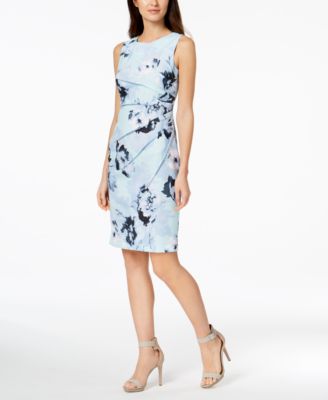 calvin klein starburst sheath dress petite