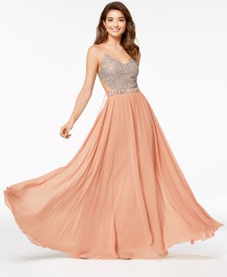 peach dress macys