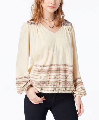 macys peasant tops