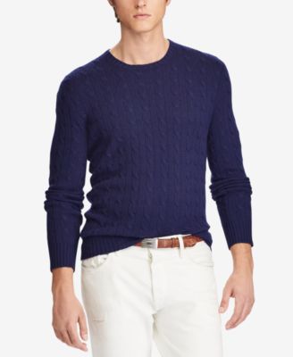 ralph lauren cashmere cable knit sweater