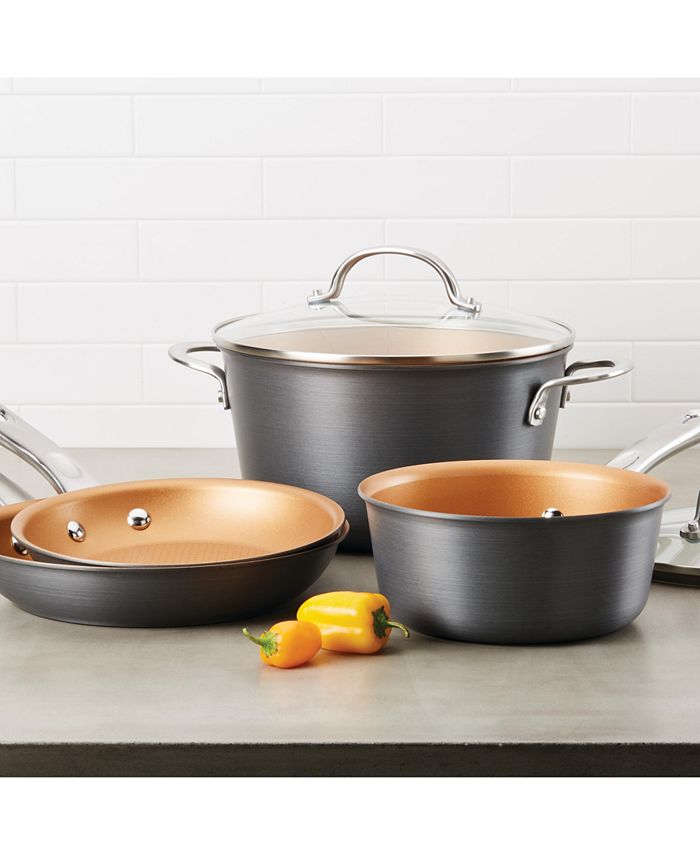 Ayesha Curry 11Pc. HardAnodized Aluminum Cookware Set & Reviews
