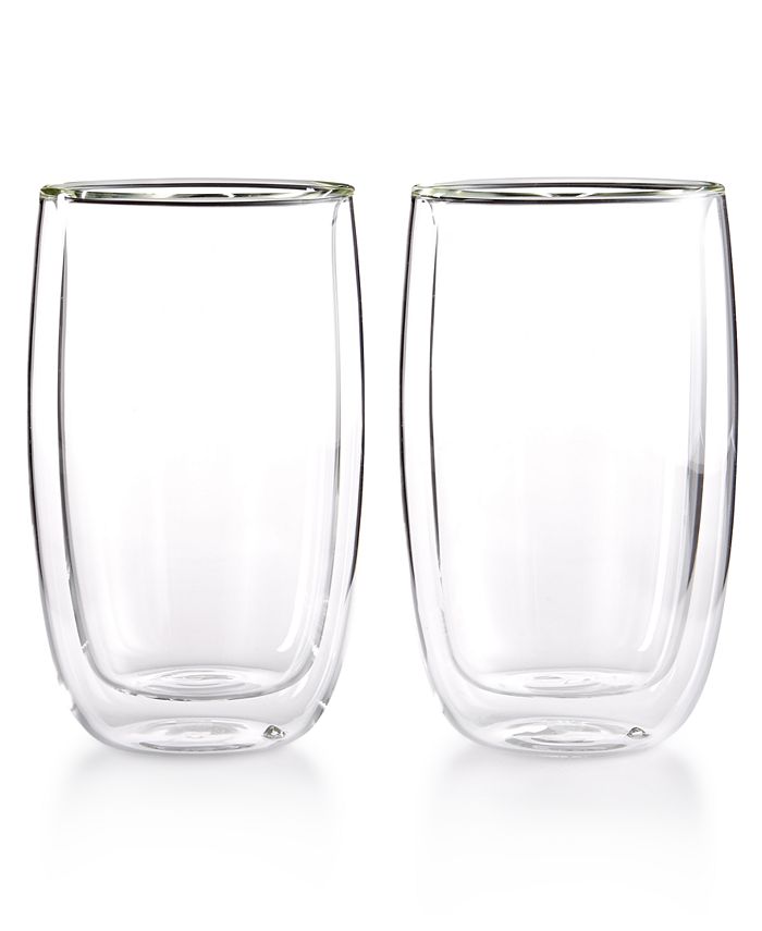 J.A. Henckels Zwilling Sorrento Double Wall Latte Glasses, Set of 2