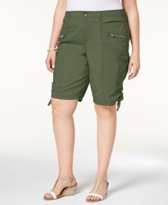 macys plus shorts